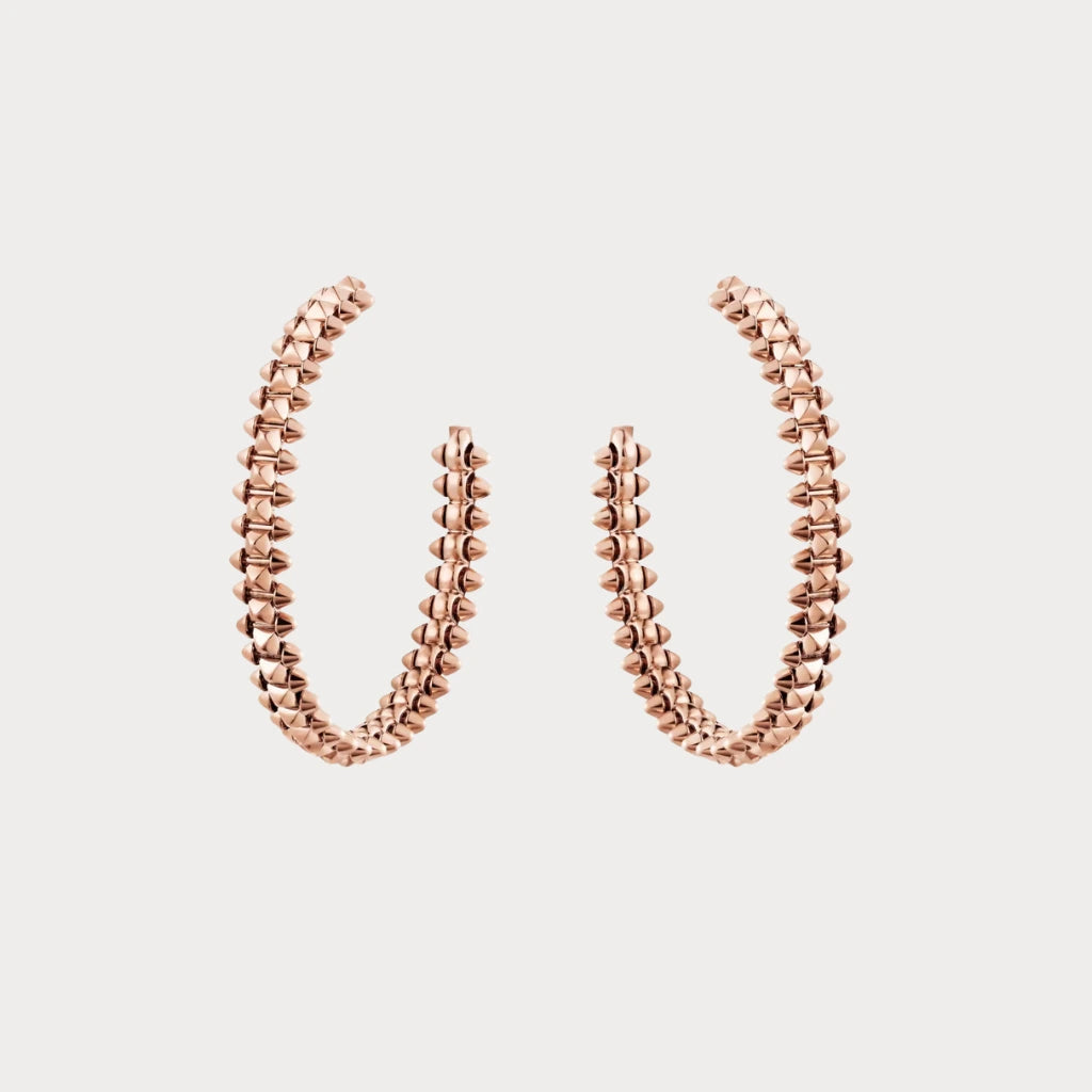Clash De Large Studded Hoop Earrings