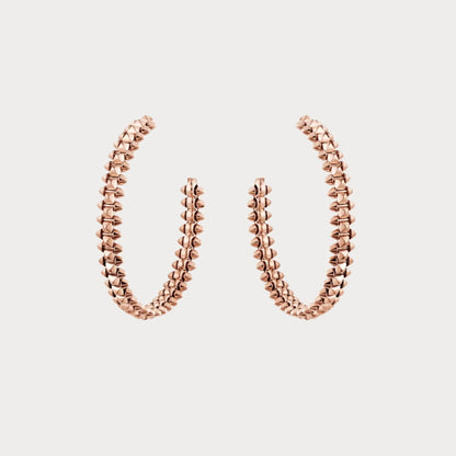 Clash De Large Studded Hoop Earrings