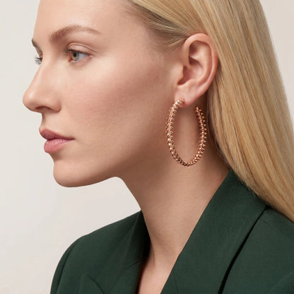 Clash De Large Studded Hoop Earrings