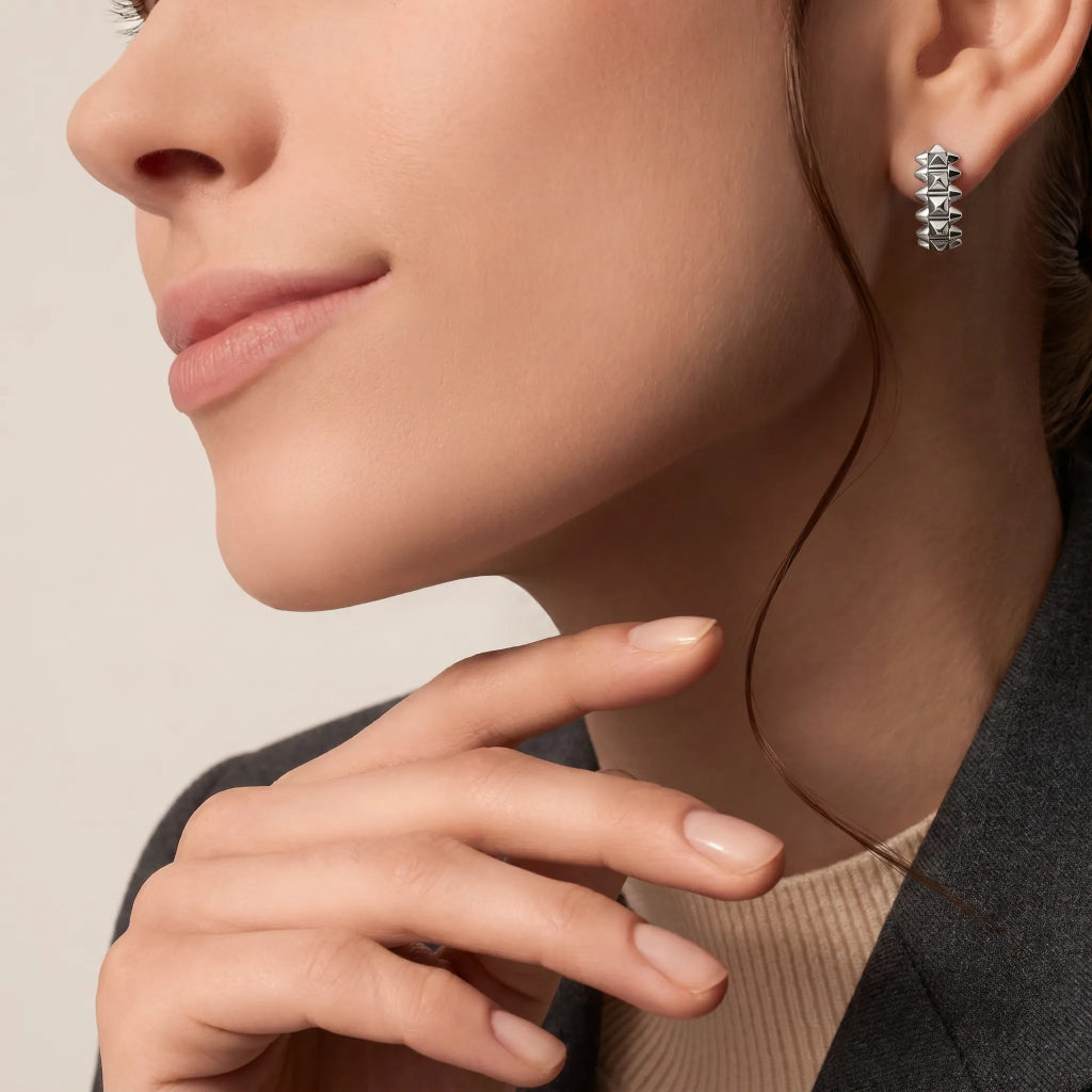 Clash De Ridge Huggie Earrings