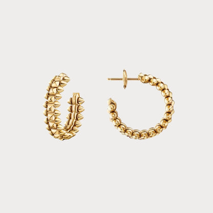 Clash De Studded Ridge Hoop Earrings