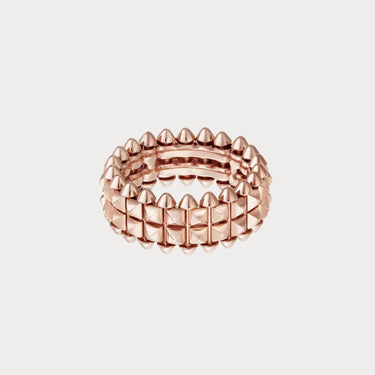 Clash Pyramid Stud Band Ring