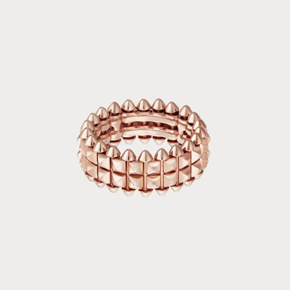 Clash Pyramid Stud Band Ring
