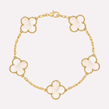 Clover Charm Link Bracelet
