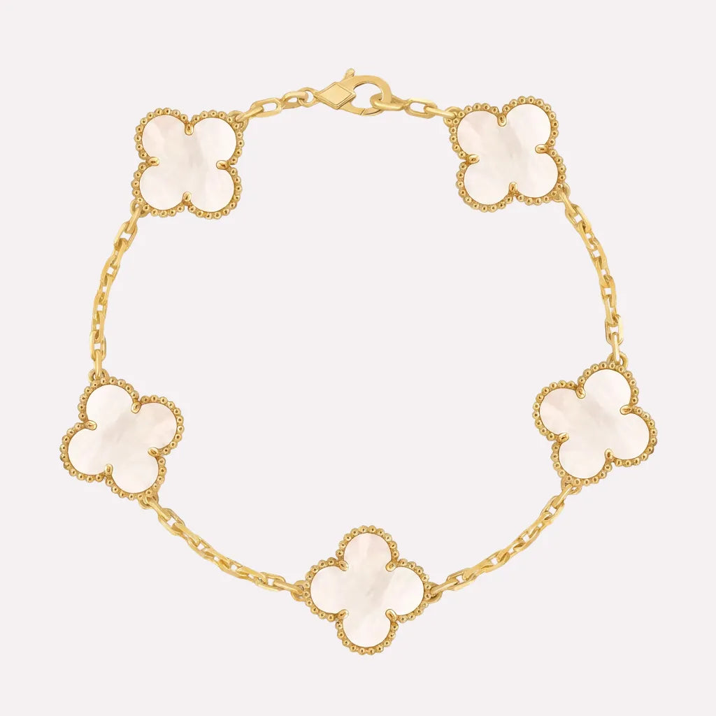 Clover Charm Link Bracelet