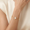 Clover Charm Link Bracelet