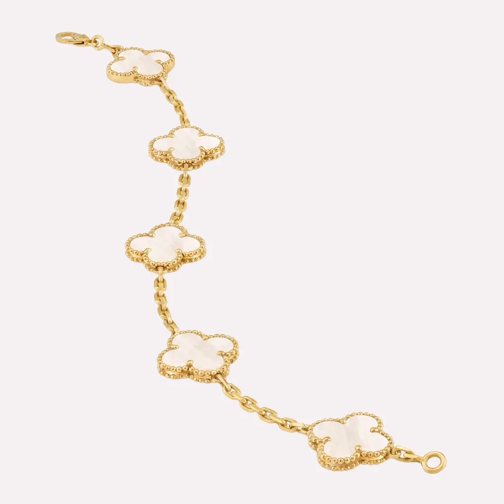Clover Charm Link Bracelet