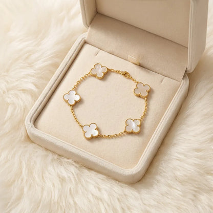 Clover Charm Link Bracelet