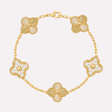 Clover Motif Chain Bracelet