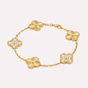 Clover Motif Chain Bracelet