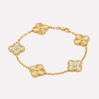 Clover Motif Chain Bracelet