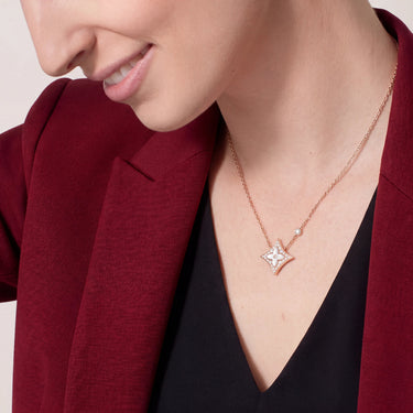 Color Blossom Pave Star Necklace