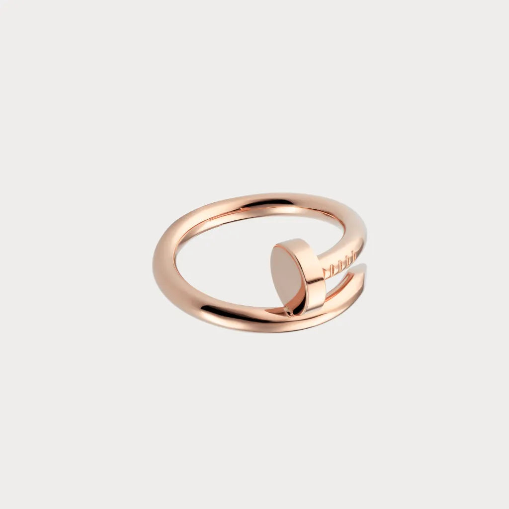 Curved Nail Head Open Ring