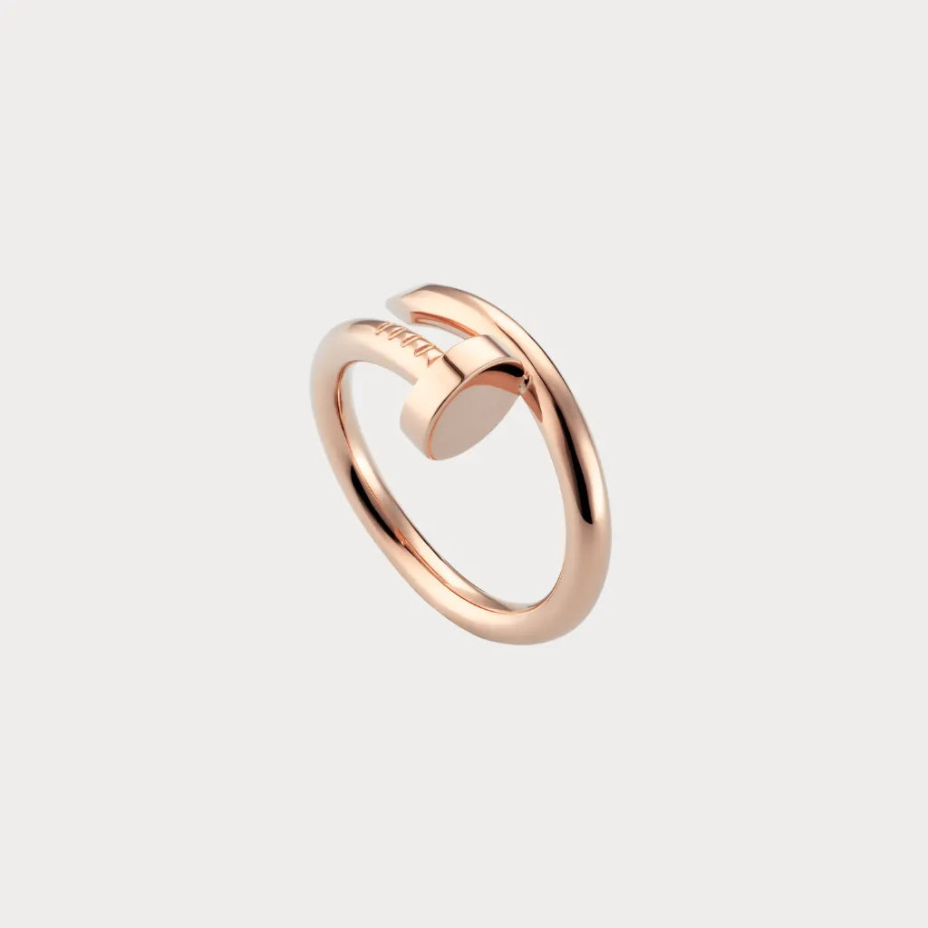 Curved Nail Head Open Ring