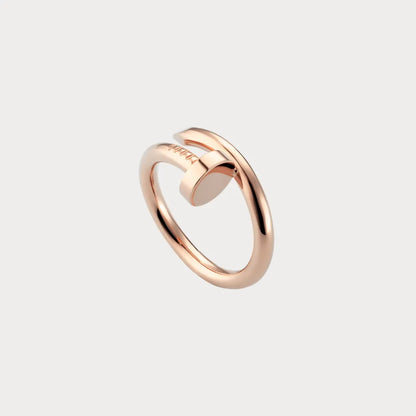Curved Nail Head Open Ring