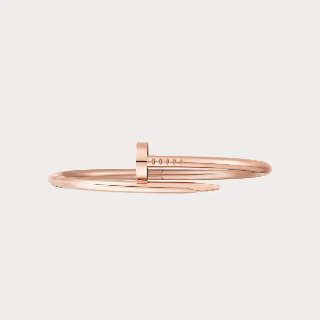 Curved Nail Open Bangle Bracelet