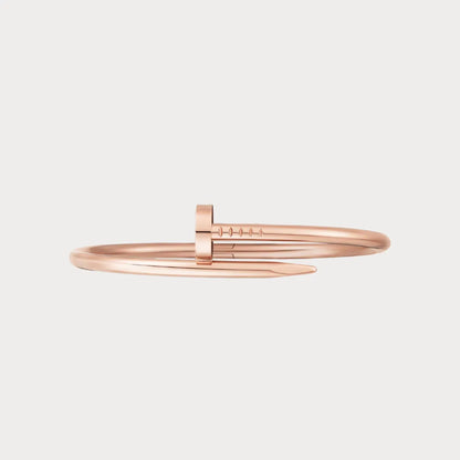 Curved Nail Open Bangle Bracelet