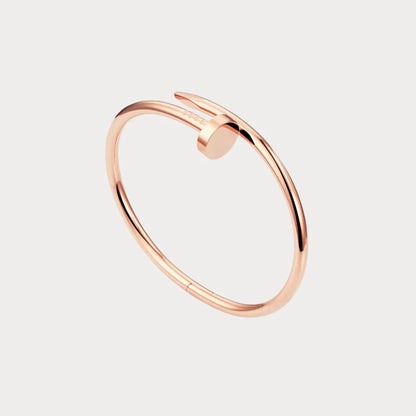 Curved Nail Open Bangle Bracelet