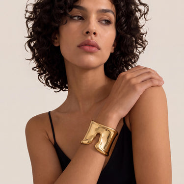 Elsa Peretti Bone Yellow Sculpted Wide Cuff Bracelet