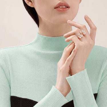 Frivole Rose Double Flower Ring