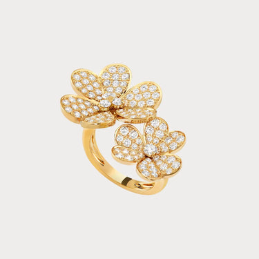 Frivole Yellow Double Flower Ring