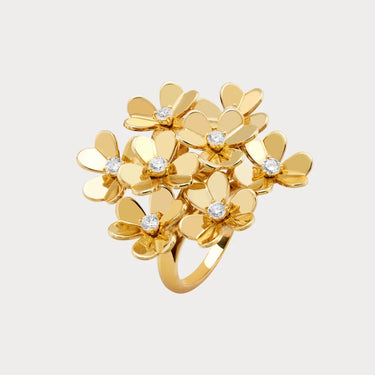 Frivole Yellow Floral Cluster Ring