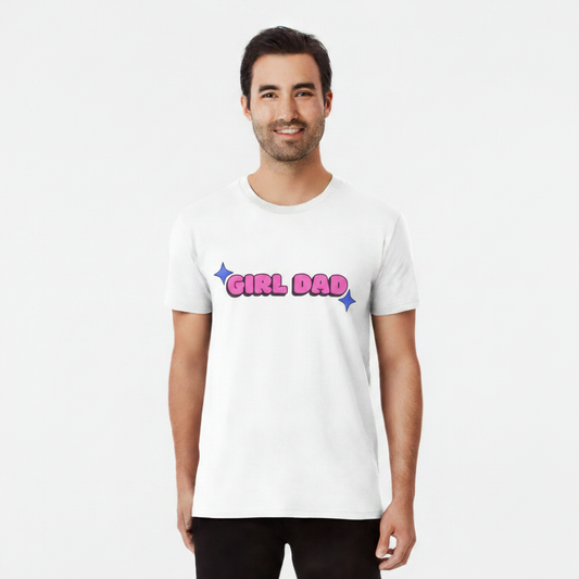 4th & Zuri - Girl Dad T-Shirt – Unisex – White