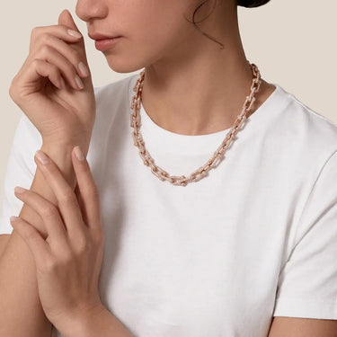 HardWear Rose Beaded Link Chain Necklace