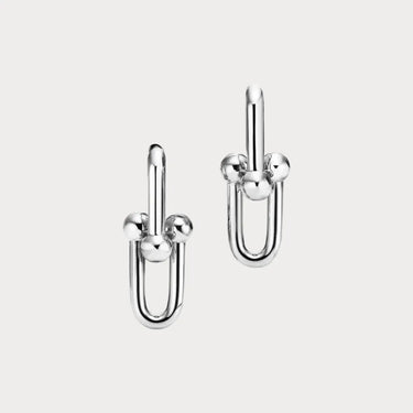 HardWear White Link Hoop Earrings