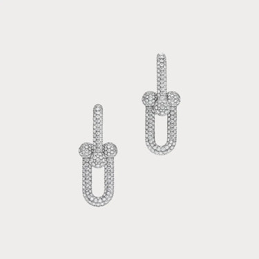 HardWear White Pavé Link Earrings