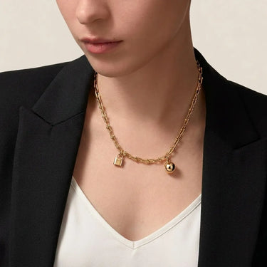 HardWear Yellow Gold Round Charm Necklace