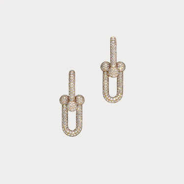 HardWear Yellow Pavé Link Earrings