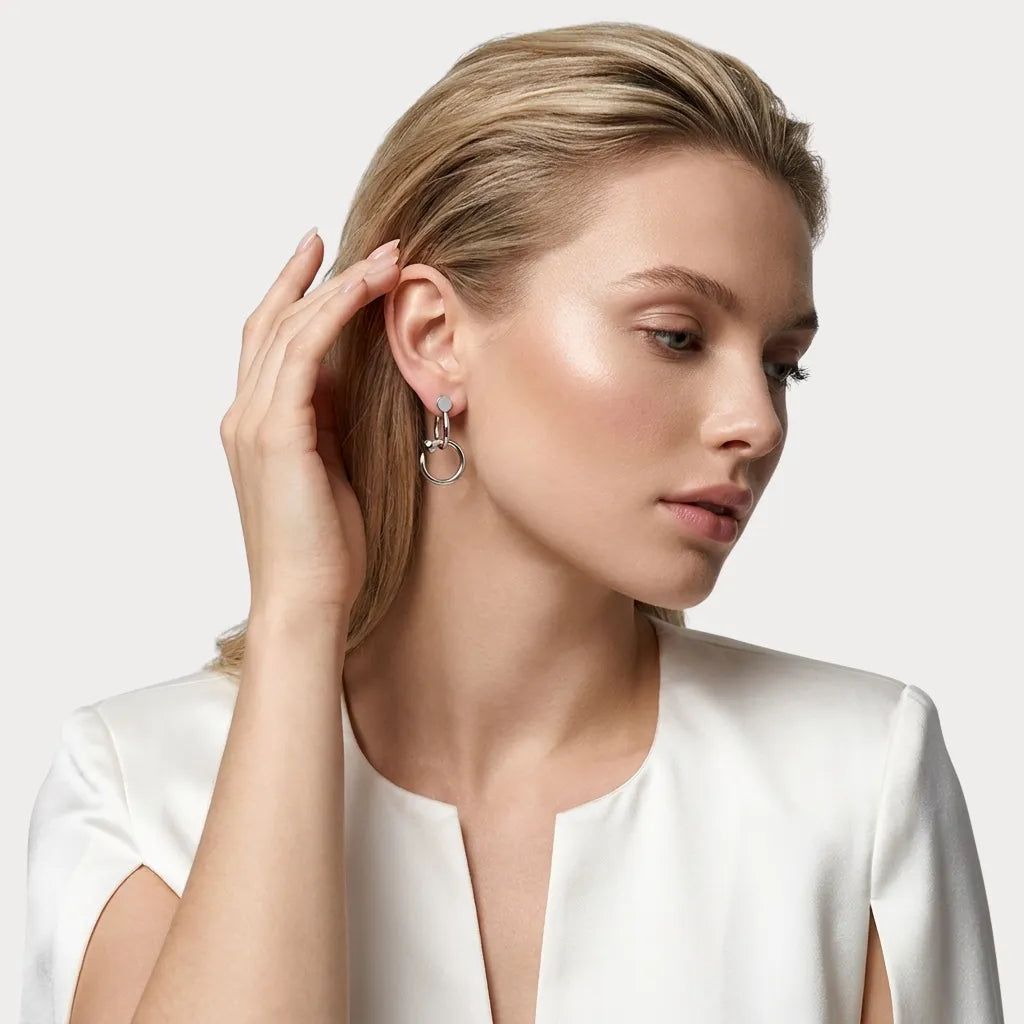 Juste un Clou Circular Nail Earrings