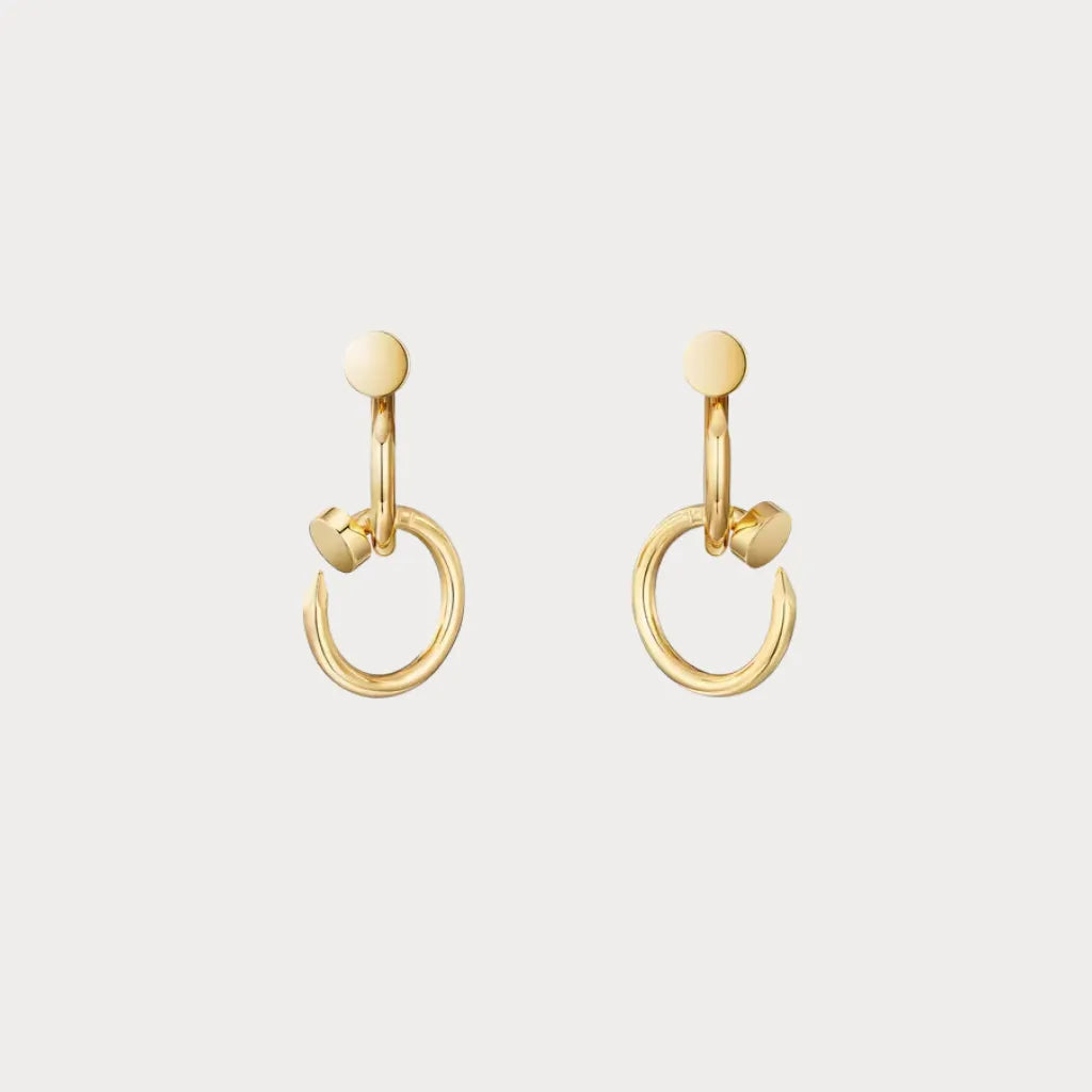 Juste un Clou Drop Hoop Earrings