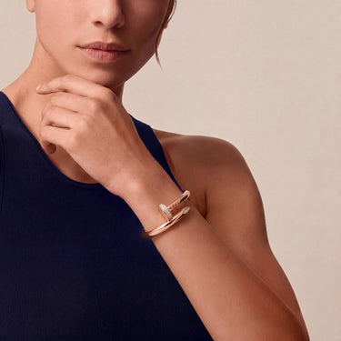 Juste Un Clou Large Pave Wrap Bracelet
