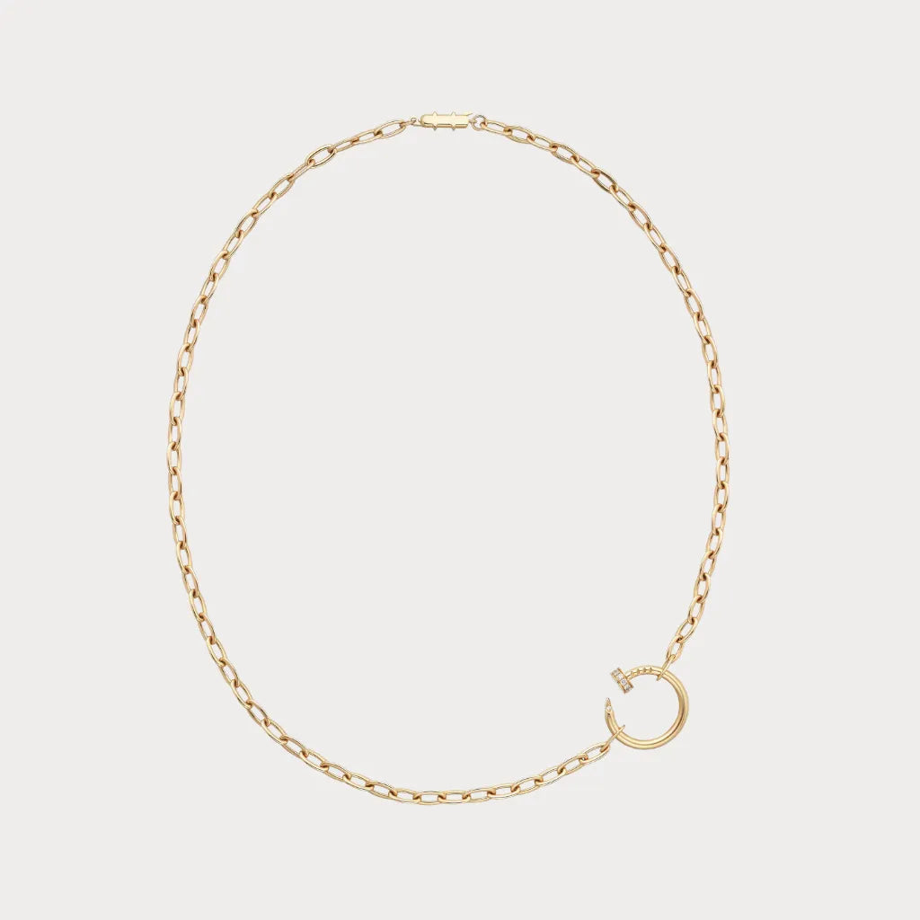 Juste Un Clou Nail Charm Link Necklace