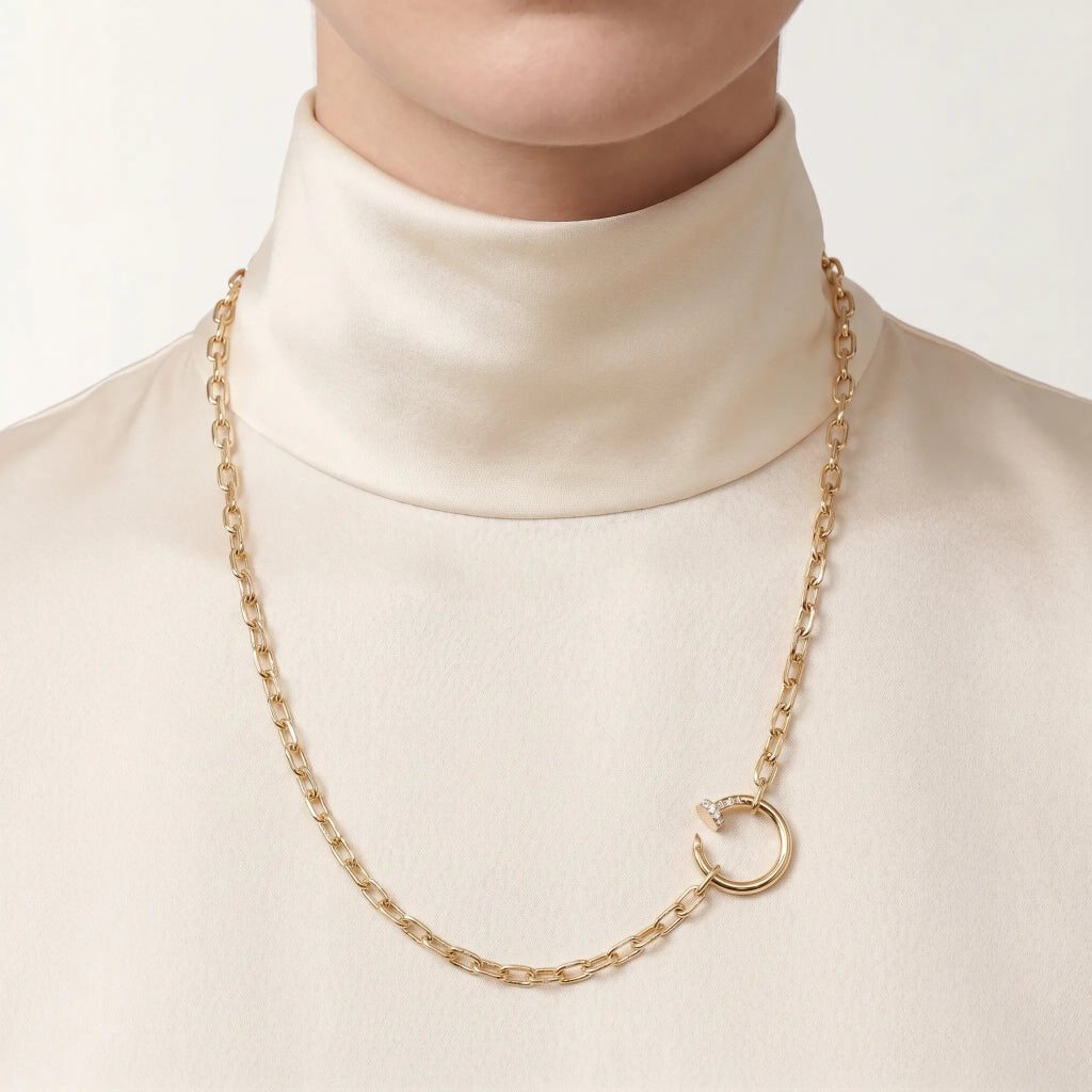 Juste Un Clou Nail Charm Link Necklace