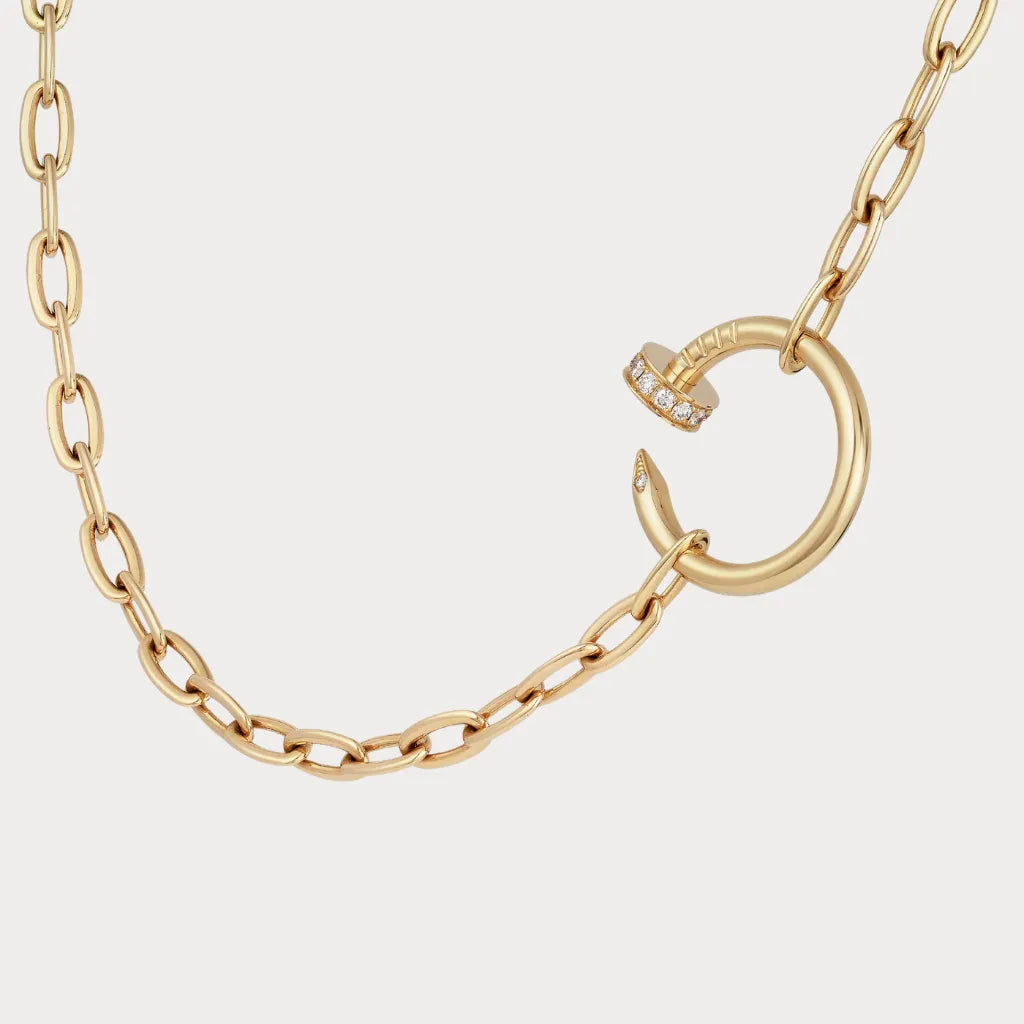 Juste Un Clou Nail Charm Link Necklace