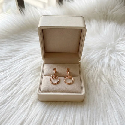 Juste un Clou Nail Circle Earrings