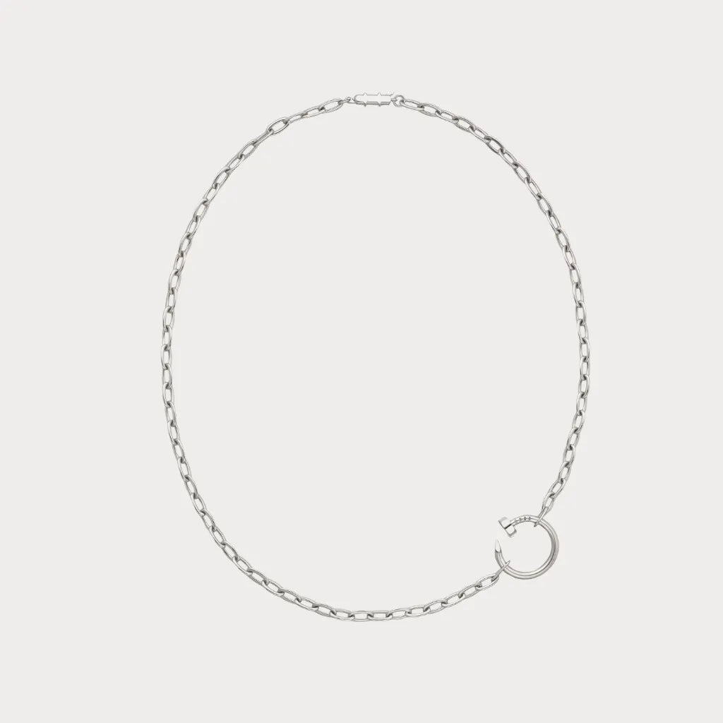 Juste Un Clou Nail Hoop Charm Necklace