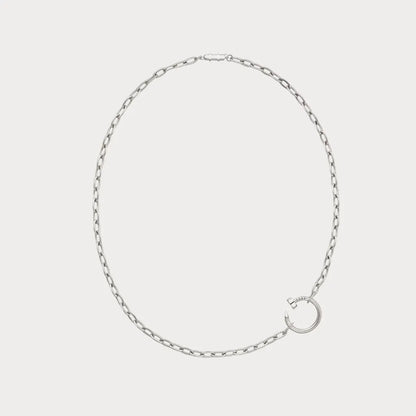 Juste Un Clou Nail Hoop Charm Necklace