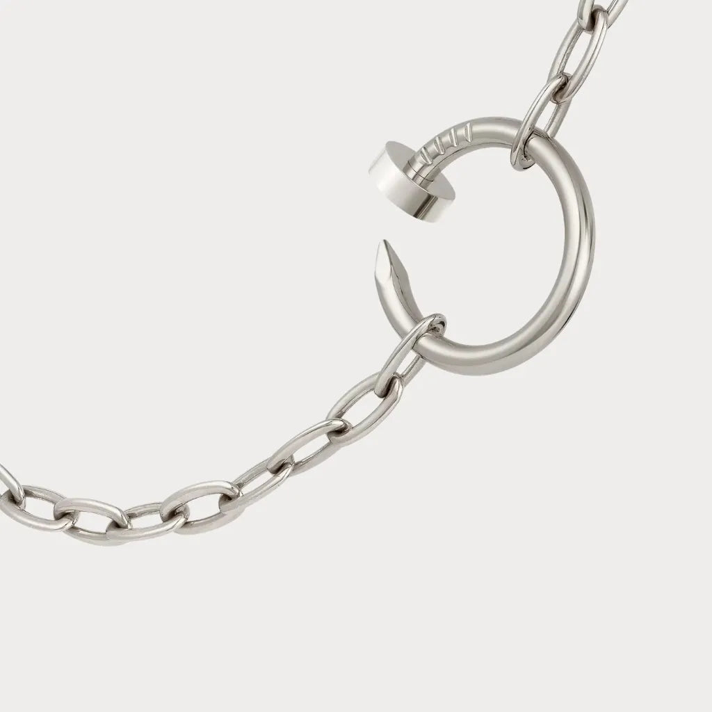 Juste Un Clou Nail Hoop Charm Necklace