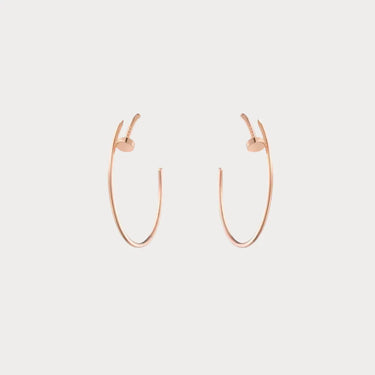 Juste un Clou Nail Motif Hoop Earrings