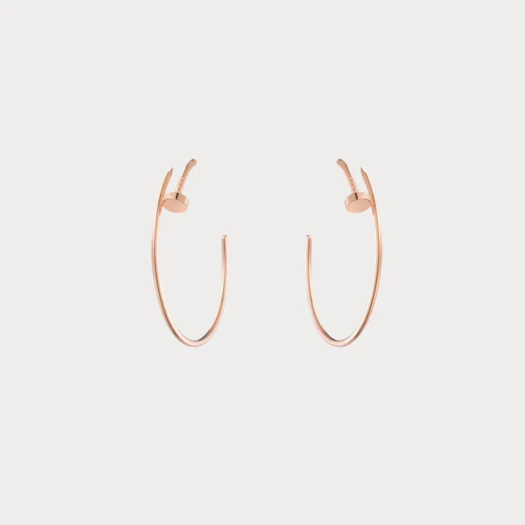 Juste un Clou Nail Motif Hoop Earrings