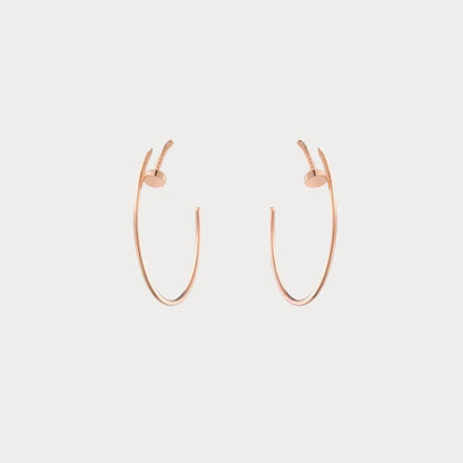 Juste un Clou Nail Motif Hoop Earrings