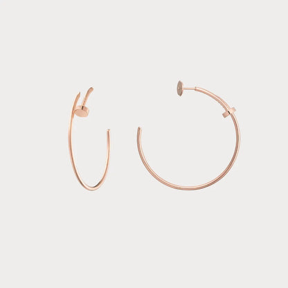Juste un Clou Nail Motif Hoop Earrings