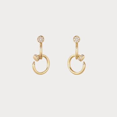 Juste un Clou Pave Drop Earrings