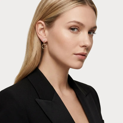 Juste un Clou Pave Drop Earrings