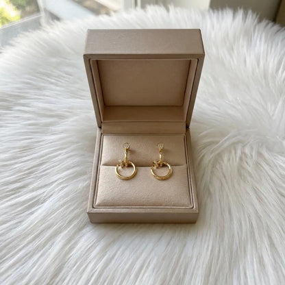 Juste un Clou Pave Drop Earrings