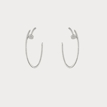 Juste un Clou Pave Hoop Earrings